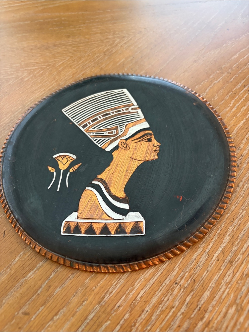 Black and Gold Egyptian Bust Decorative Wall Plaque - Brand